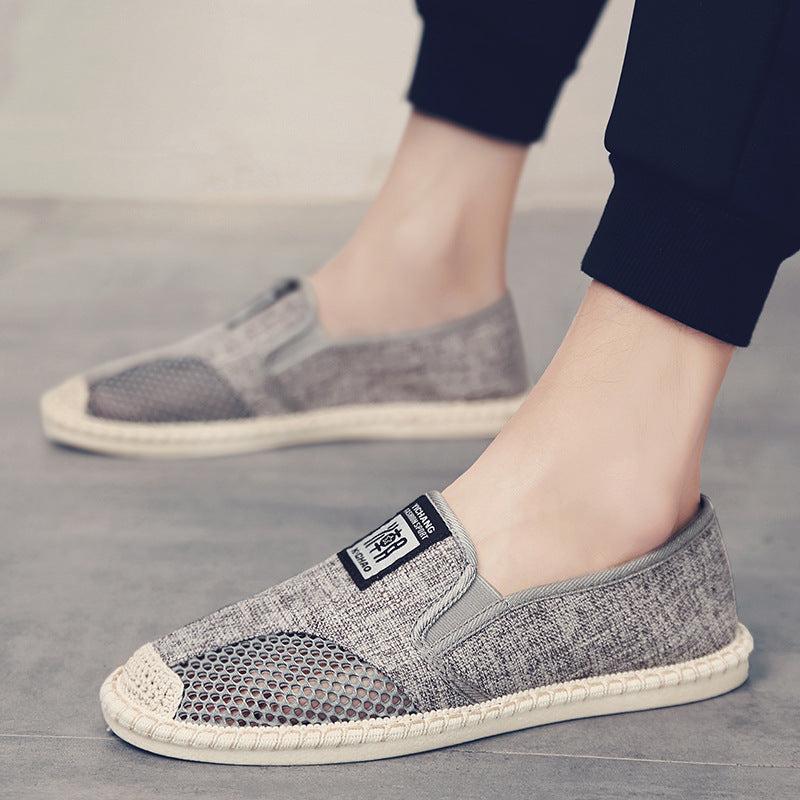 Women's Canvas Slip-On Shoes – Comfortable Fisherman Flats