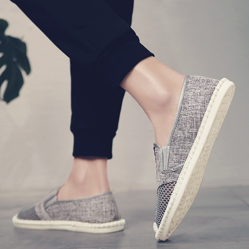 Women's Canvas Slip-On Shoes – Comfortable Fisherman Flats