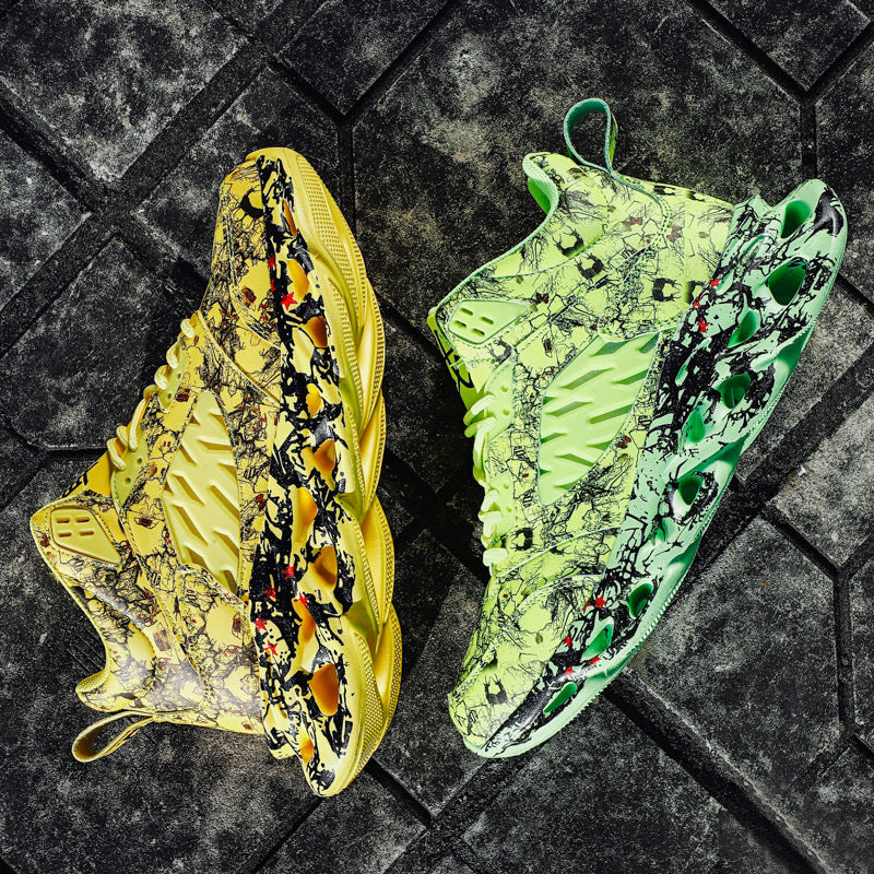 Men's Camouflage Blade Sole Sports Shoes – Trendy Athletic Sneakers