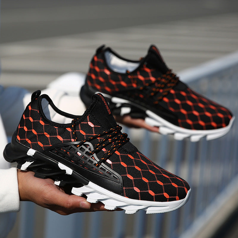 Men's Blade Sole Sports Sneakers – Athletic Casual Shoes