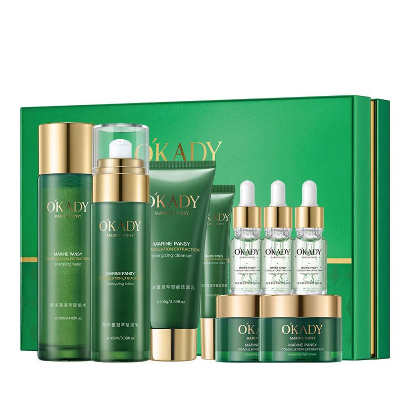 Marine Aloe Vera 7-Piece Skincare Set – Hydrating & Brightening Full Routine