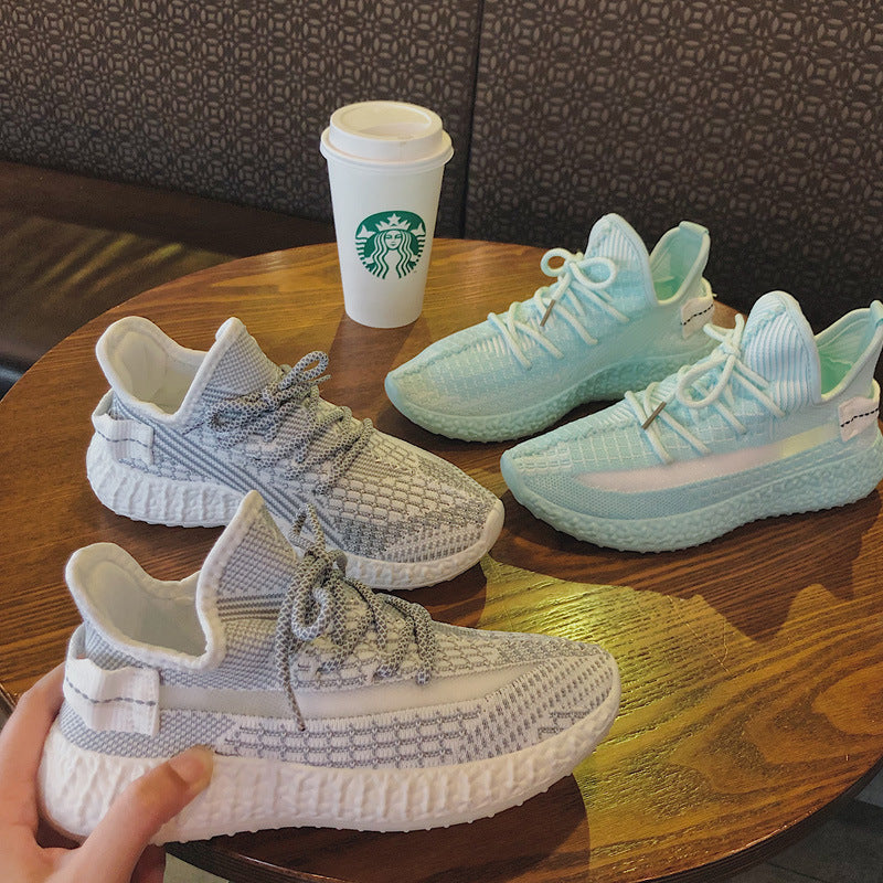 Women’s Lightweight Fly Weave Summer Flats – Coconut Style Shoes