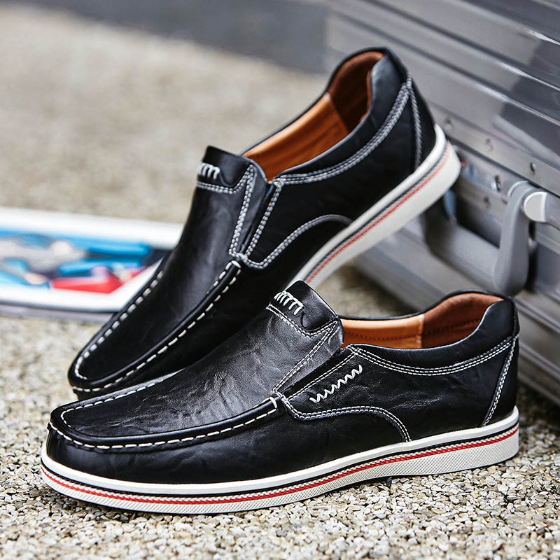Classic British Leather Shoes – Premium Casual Footwear for Men