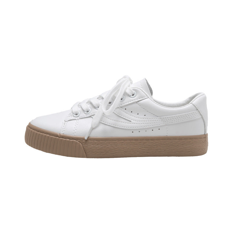 Classic White Casual Sneakers – Student & Everyday Wear