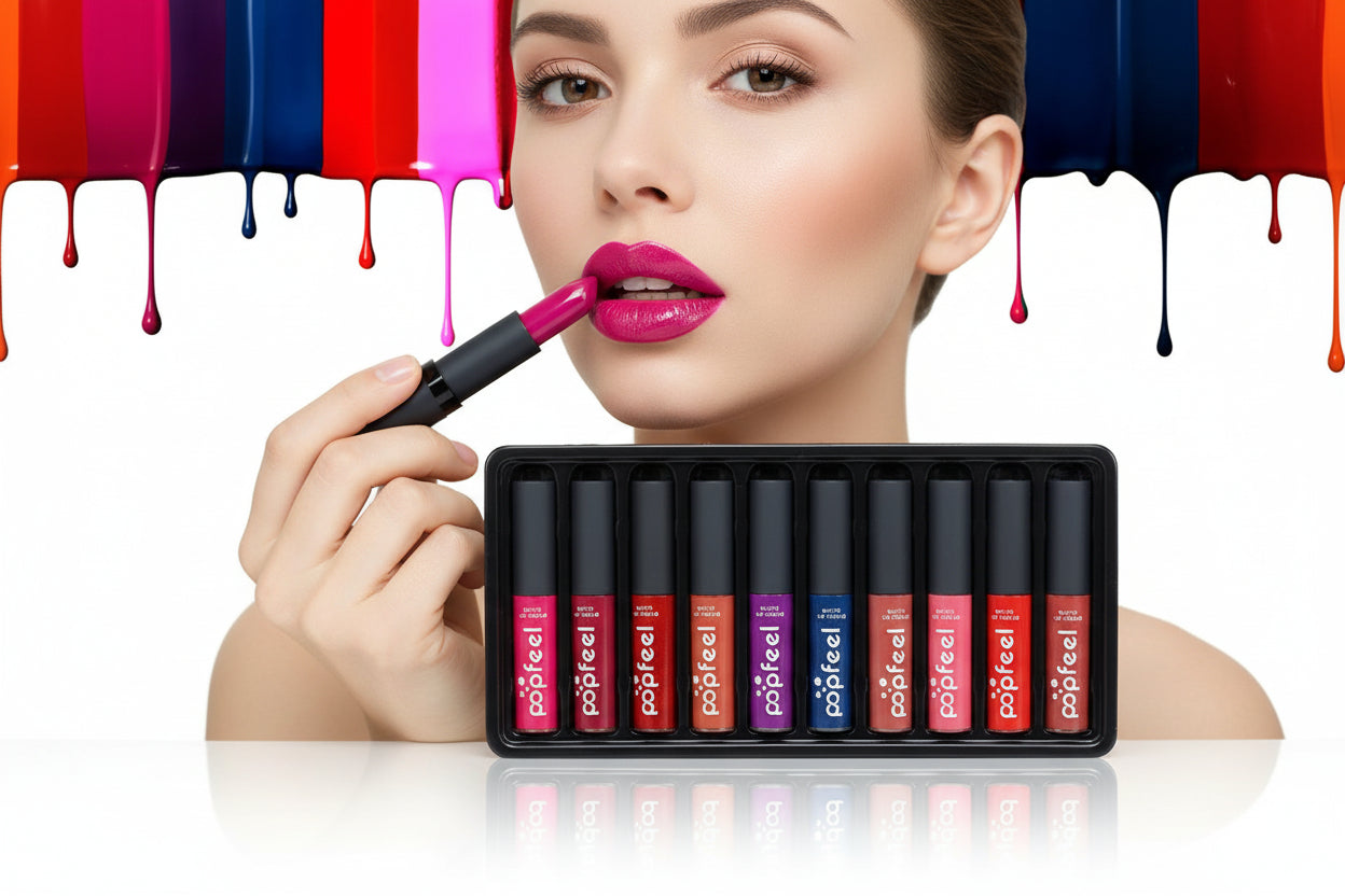 Moisturizing Lip Gloss Lipstick – High Shine, All-Day Wear