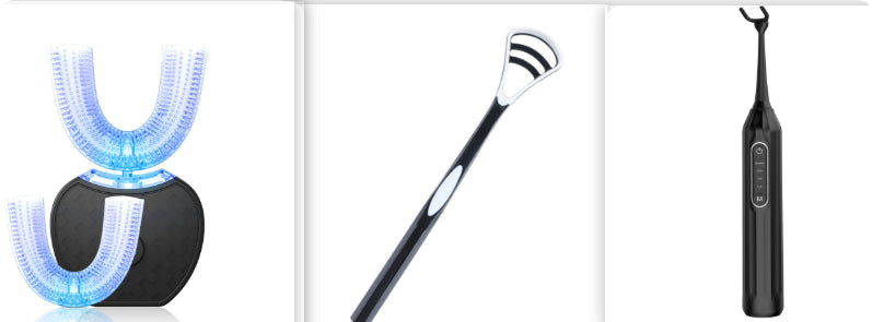 360° Automatic Oral Cleaner – Waterproof Sonic Silicone Toothbrush (IPX7)