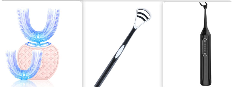 360° Automatic Oral Cleaner – Waterproof Sonic Silicone Toothbrush (IPX7)