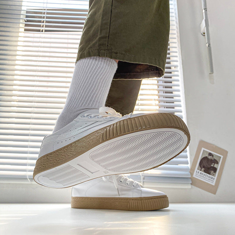 Classic White Casual Sneakers – Student & Everyday Wear