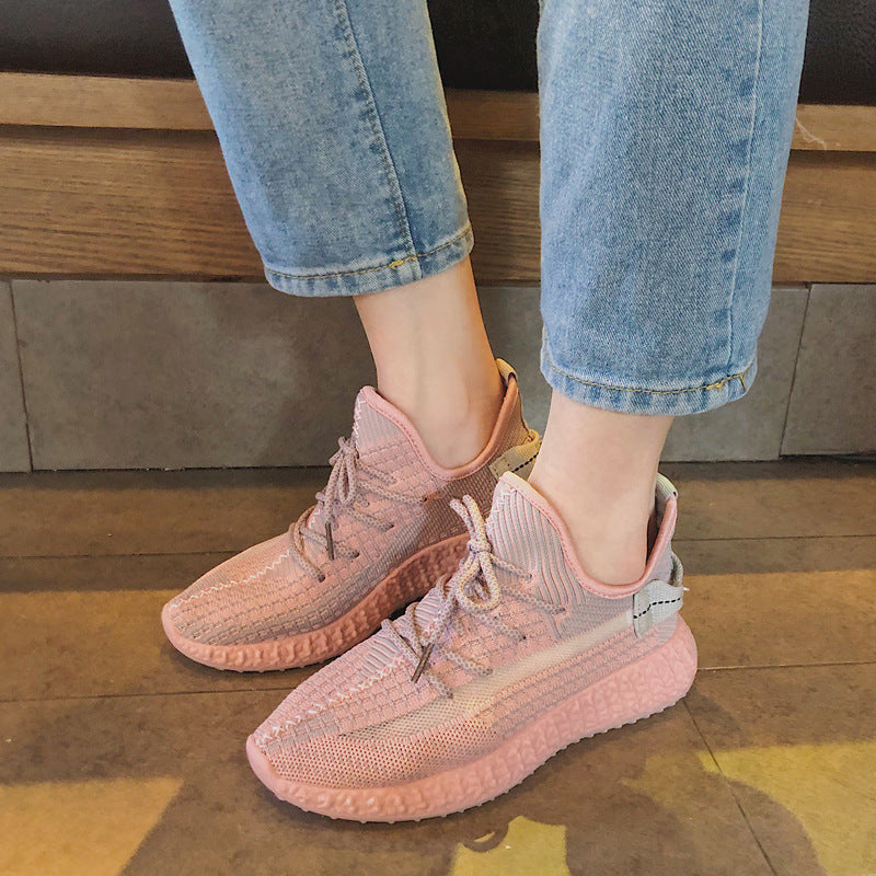 Women’s Lightweight Fly Weave Summer Flats – Coconut Style Shoes