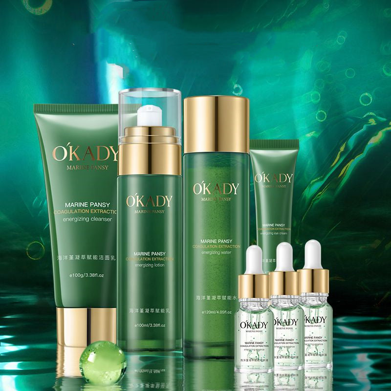 Marine Aloe Vera 7-Piece Skincare Set – Hydrating & Brightening Full Routine