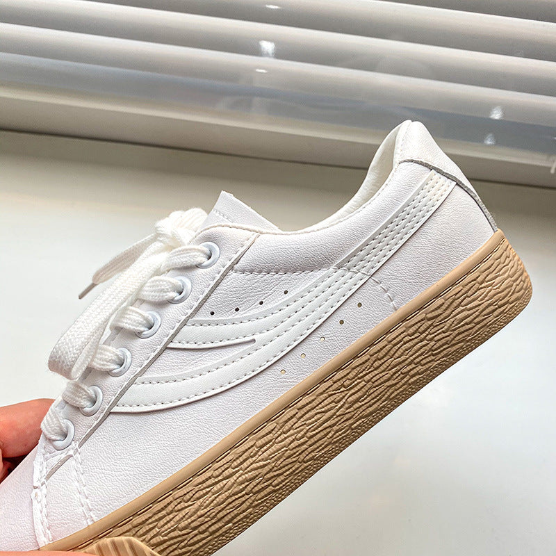 Classic White Casual Sneakers – Student & Everyday Wear