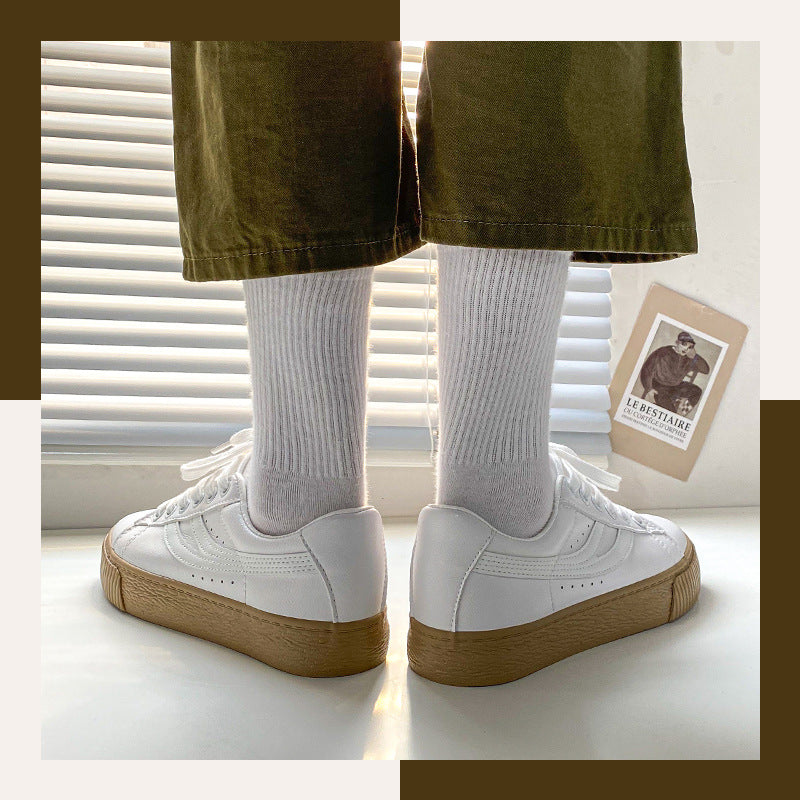 Classic White Casual Sneakers – Student & Everyday Wear